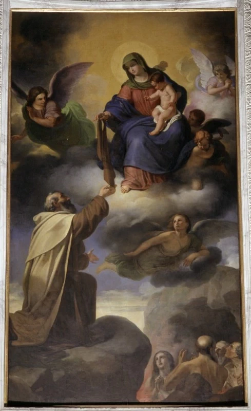 San Simone Stock riceve dalla Madonna lo scapolare - Imperia